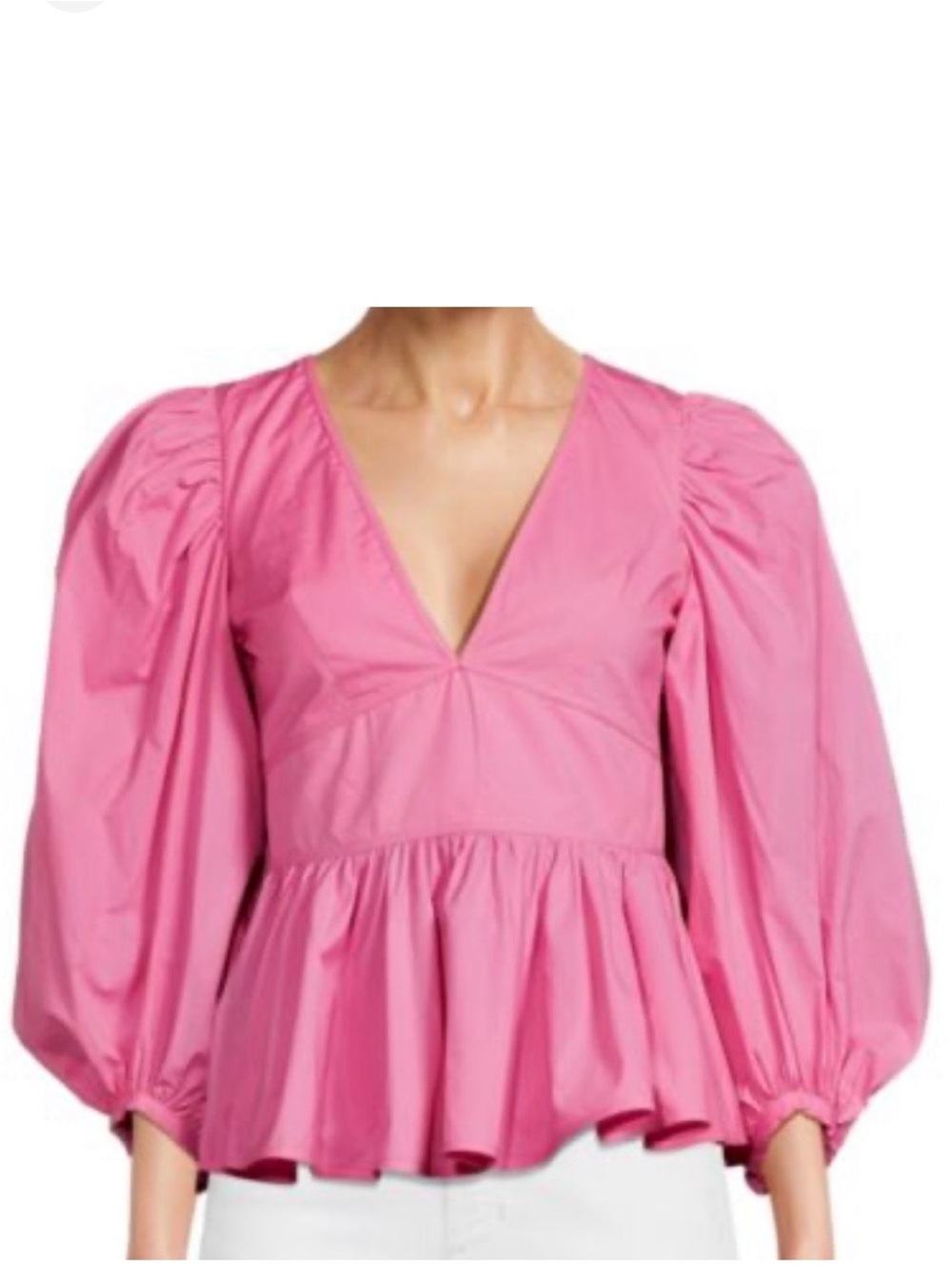 Staud Luna Peplum Top